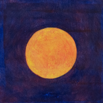 Renée Tophofen, 2022, Öl auf Holz, 17 x 17 cm