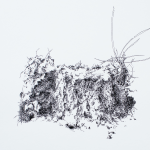 Renée Topfhofen, 2017, Tusche auf Papier, 59 x 42 cm (Bildausschnitt)